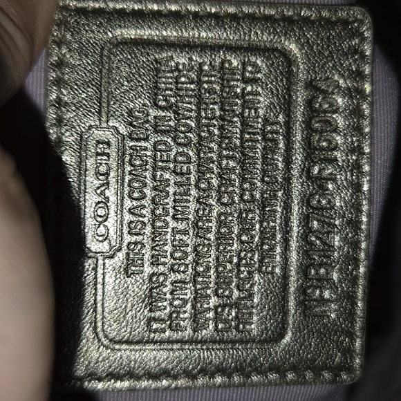 Coach Gold Metallic Pebbled Leather Hobo - Picture 10 of 10